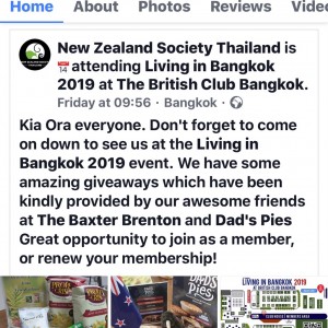Baxter Brenton Joined New Zealand Society at Living In Bangkok 2019 With Great NZ Product Giveaway