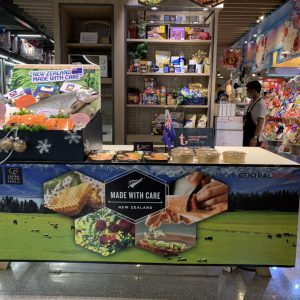 Baxter Brenton showcased NZ imports @ NZ Made With Care In Store Trade Events Held at Central Food Hall from Dec 9th-22nd, 2020